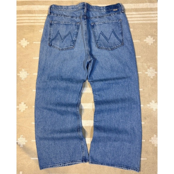 MOTHER Denim - Mother Superior Bookie Flood Deans List Sz 34 Wide Leg Jeans High Rise Plus